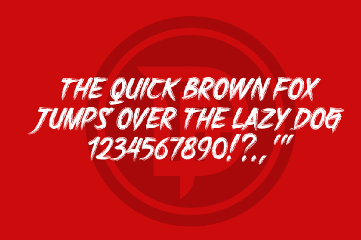 Harry's Brush - Brush Textured Font preview 2