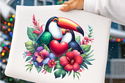 Romantic Bird Couples Clipart, an Illustration by SinaCreation (Thumbnail 9 of 11)