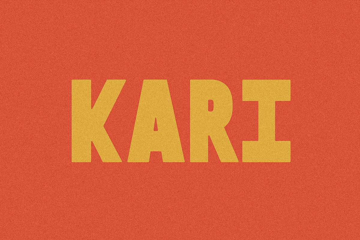 Kari I A Bold Sans Serif, a Sans Serif Font by Taylor Penton (Photo 2 of 4)