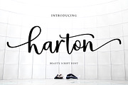 Harton Script, a Script Font by Rotterlab Studio (Thumbnail 1 of 7)