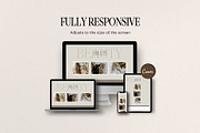 Hairstylist Booking Website in Canva, a Landing Page Template by HAYAG Creatives (Thumbnail 3 of 8)