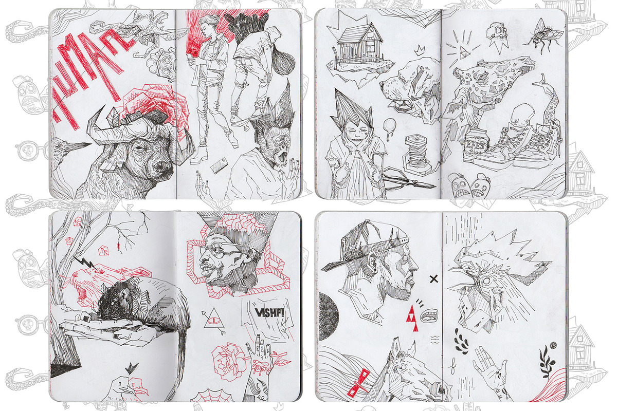 Awful stickers, an Illustration by Volkan Aydemir (Photo 5 of 7)