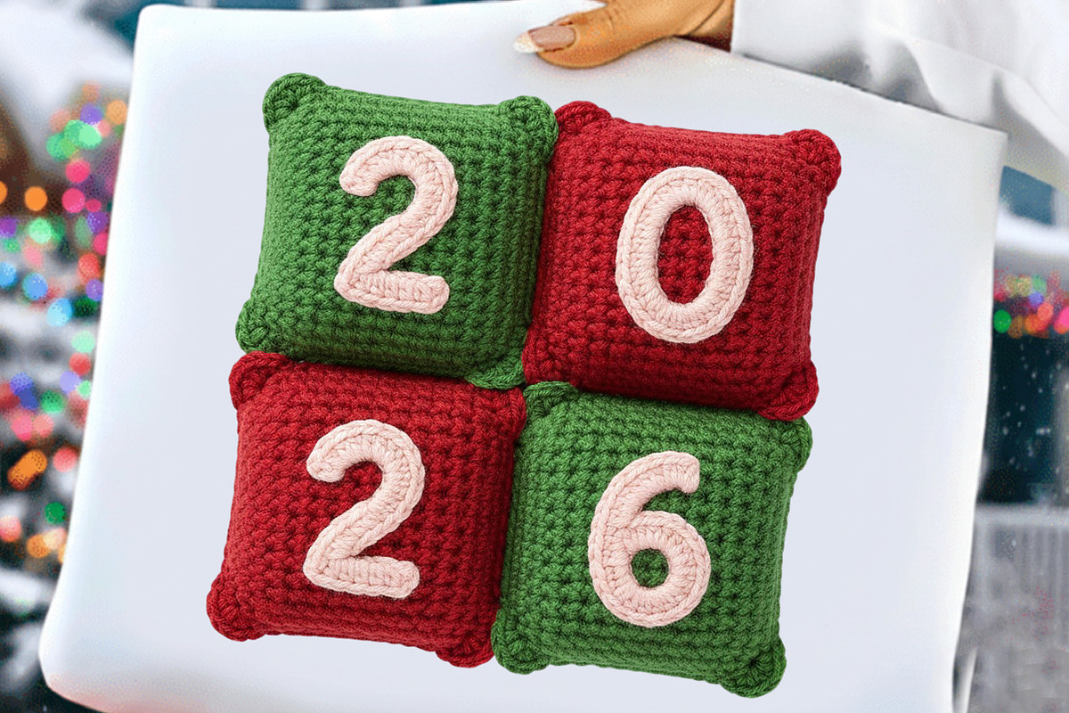 Retro Knitted Valentine PNG, an Illustration by DreamCafeArt (Photo 4 of 8)