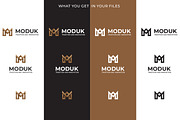 Moduk Abstract Letter M Logo, a Branding & Logo Template by Tovarkovdesign (Thumbnail 4 of 6)