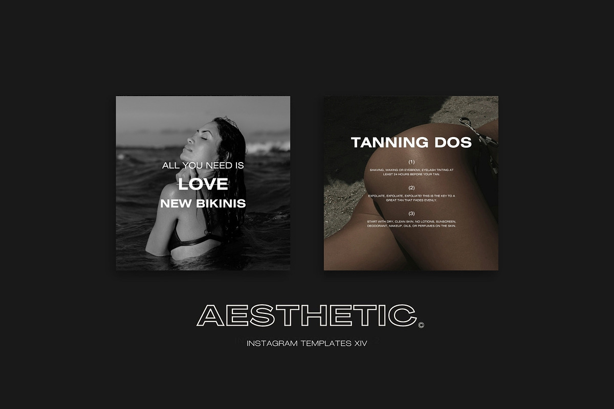 Aesthetic Instagram Templates Summer