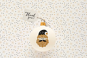 Gold Christmas Folk Art collection, an Object Graphic by DariSmartArt (Thumbnail 11 of 12)