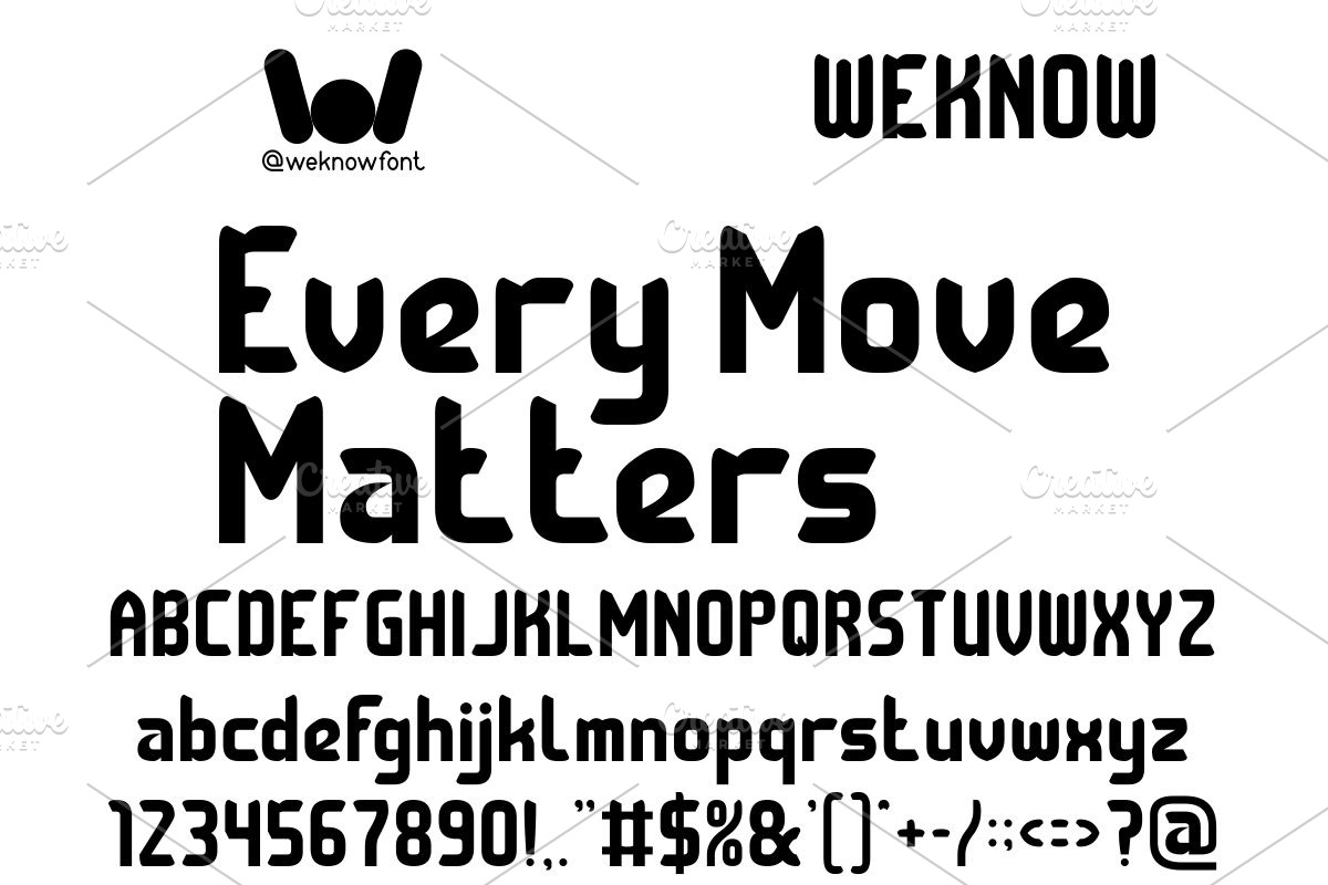 Checkmate font, a Sans Serif Font by weknow (Photo 2 of 8)
