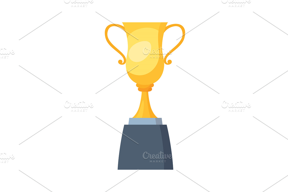 Awards cup icon. Trophy symbol, an Object Illustration by Things for designers