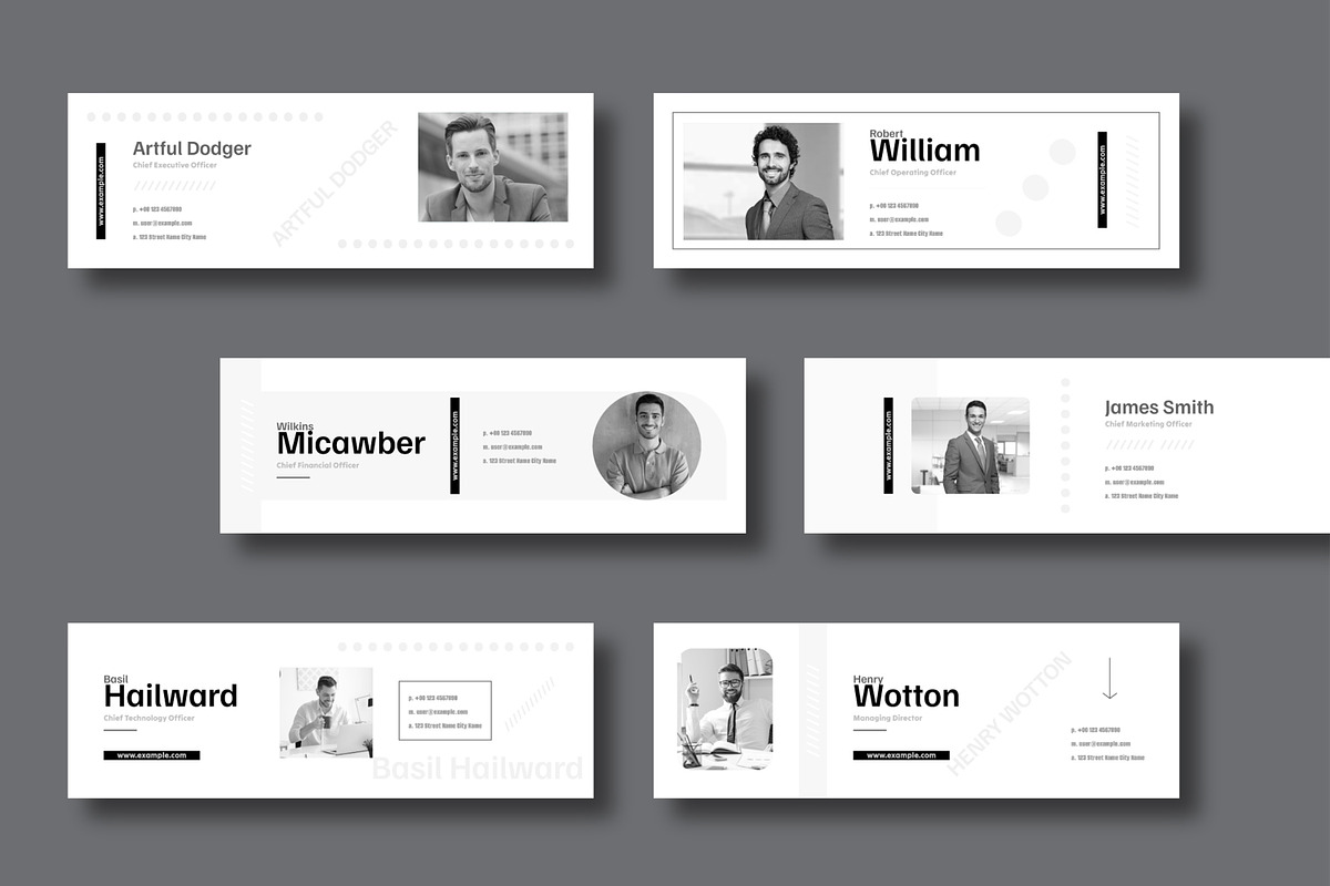 Digital Email Signature Template