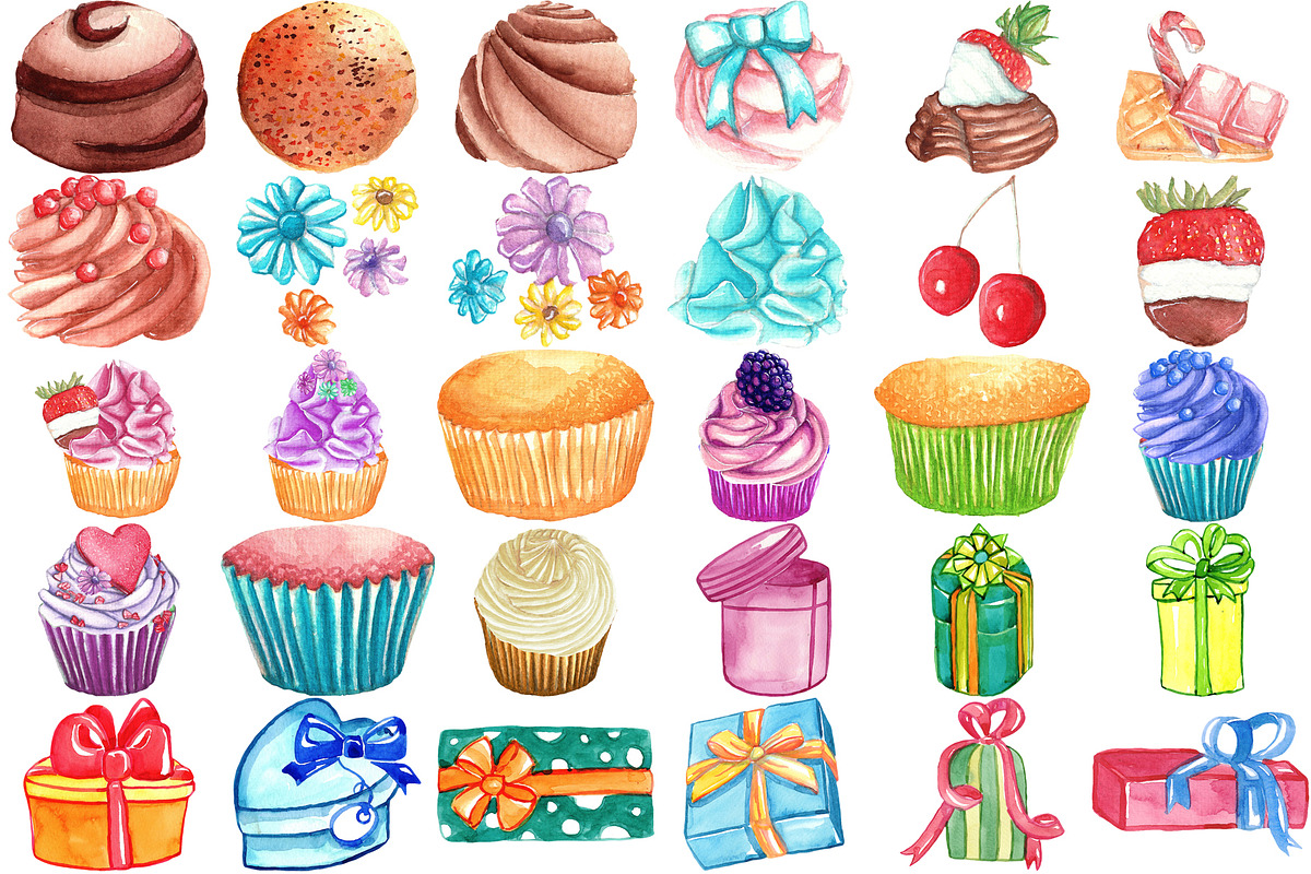 175 Super Bundle: Vintage Birthday, an Education Illustration by LilyBoo Clipart (Photo 2 of 7)