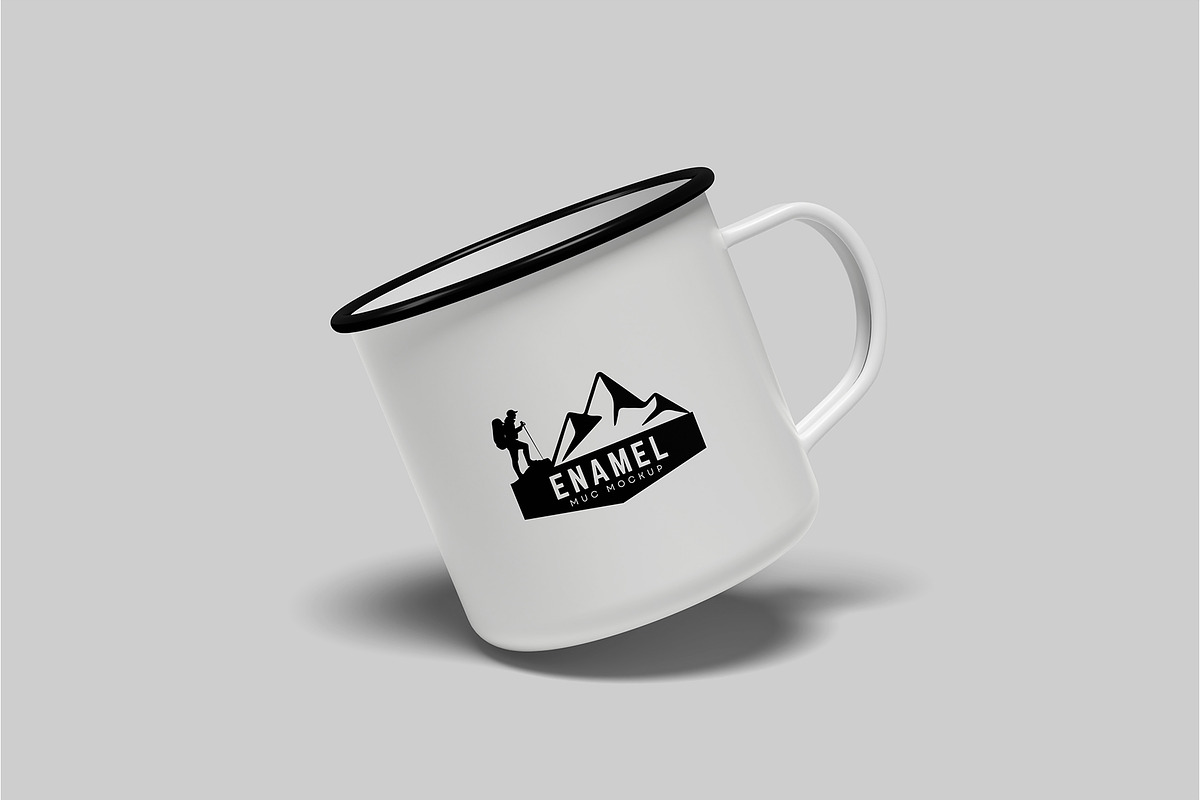 Enamel Mug Mockup, a Cups & Container Mockup by Graphiculon (Photo 3 of 11)