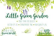 Little Green Garden, an Object Graphic by Nadia Emelianova (Thumbnail 1 of 7)