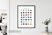 Watercolor gemstone clipart, an Illustration by Ksenia Shmakova (Thumbnail 11 of 13)