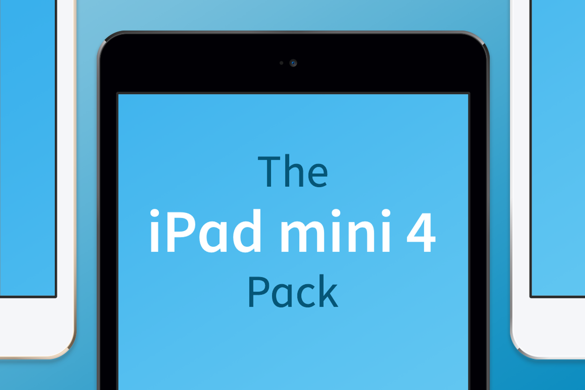 iPad mini 4 Vector Pack, a Product Mockup by Device Kits (Photo 1 of 3)