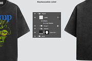 Washed boxy fit t-shirt mockup, a Shirt Mockup by Barmecide Mockup Studio (Thumbnail 3 of 4)