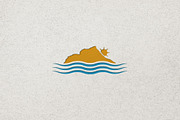 Tropical Island Sunset Logo, a Branding & Logo Template by Luxury Logos (Thumbnail 4 of 4)