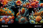 Microbes. 40 images, a Healthcare Illustration by Handmadefont (Thumbnail 2 of 11)