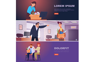 Dismissal. angry boss crying on, a Finance Illustration by Onyx