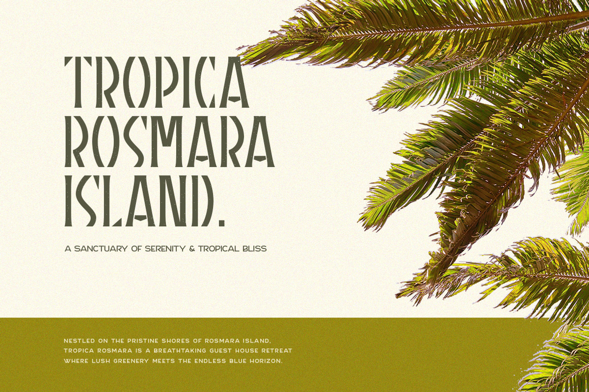 AMARIELLE Stencil Display Font, a Sans Serif Font by Letterhend Studio (Photo 3 of 9)