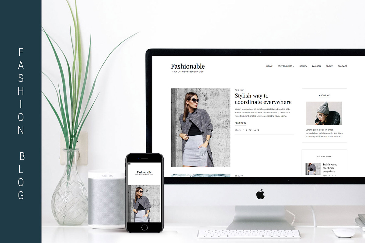 Fashionable - WordPress Blog Theme, a WordPress Template by EasyBlog Themes (Photo 1 of 3)