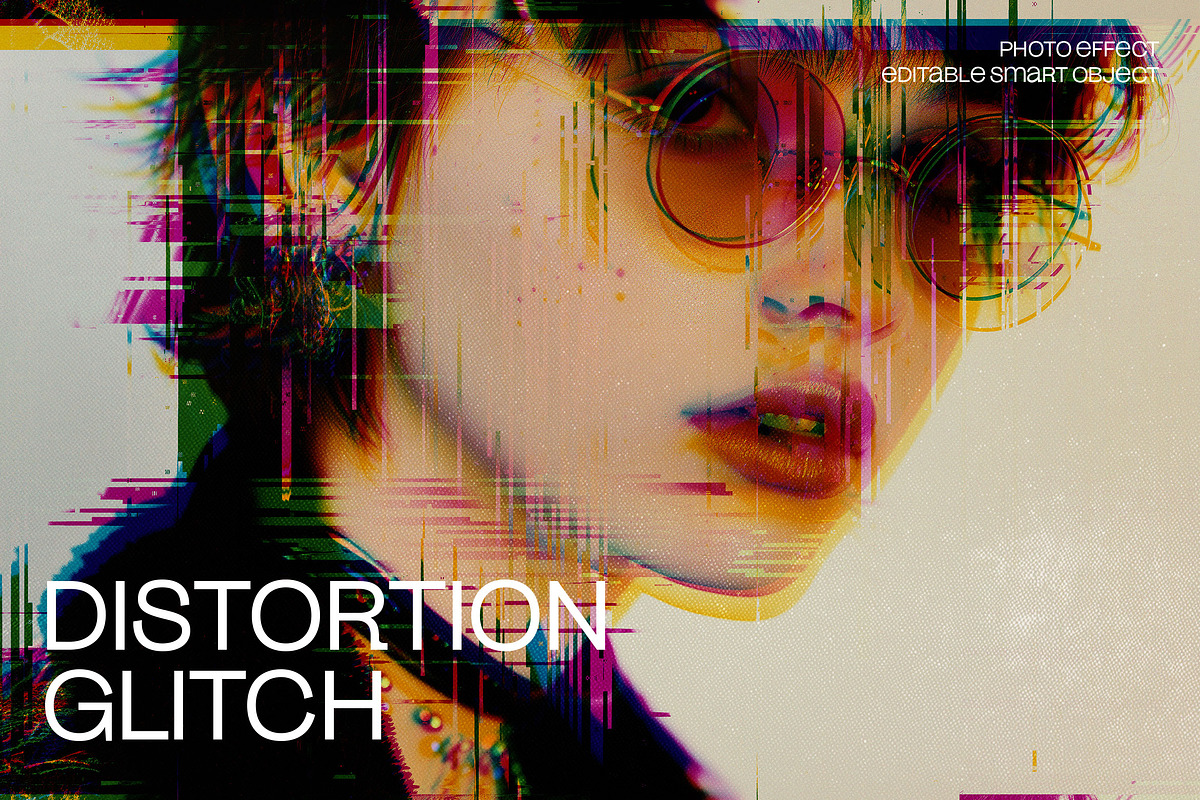 Distortion Glitch Photo Effect, a Layer Style Add-On by dokudokunomi (Photo 1 of 4)