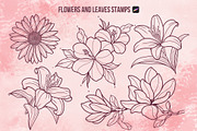 Floral Procreate Stamps for Tattoo, a Brush Add-On by InkPrintsTattoo (Thumbnail 8 of 9)