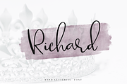 Richard, a Script Font by Larin Type Co. (Thumbnail 1 of 8)