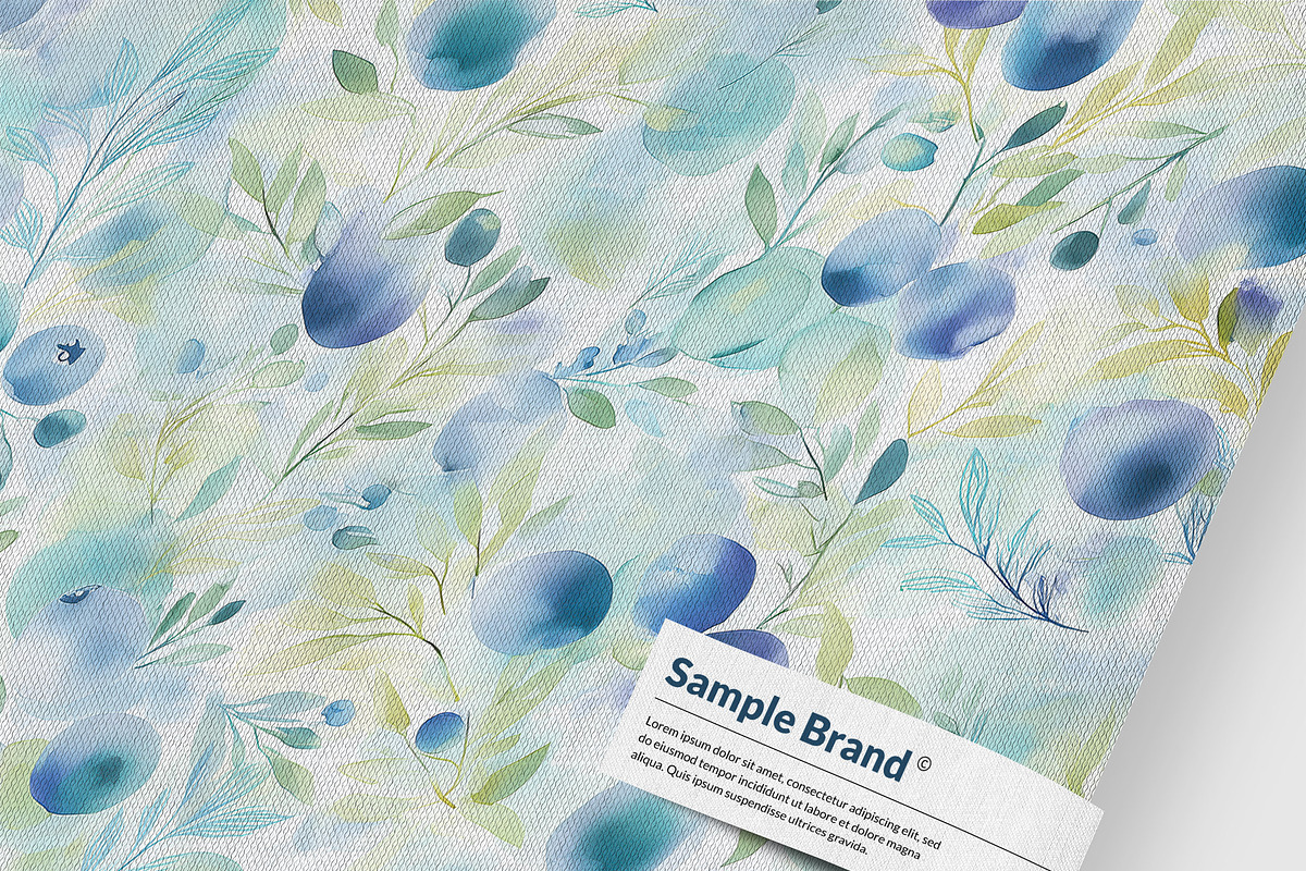 BLUEBERRY Seamless Pattern, a Pattern Graphic by AYAKA Studio Co. (Photo 8 of 9)