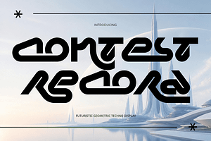 Contest Record - Futuristic Font