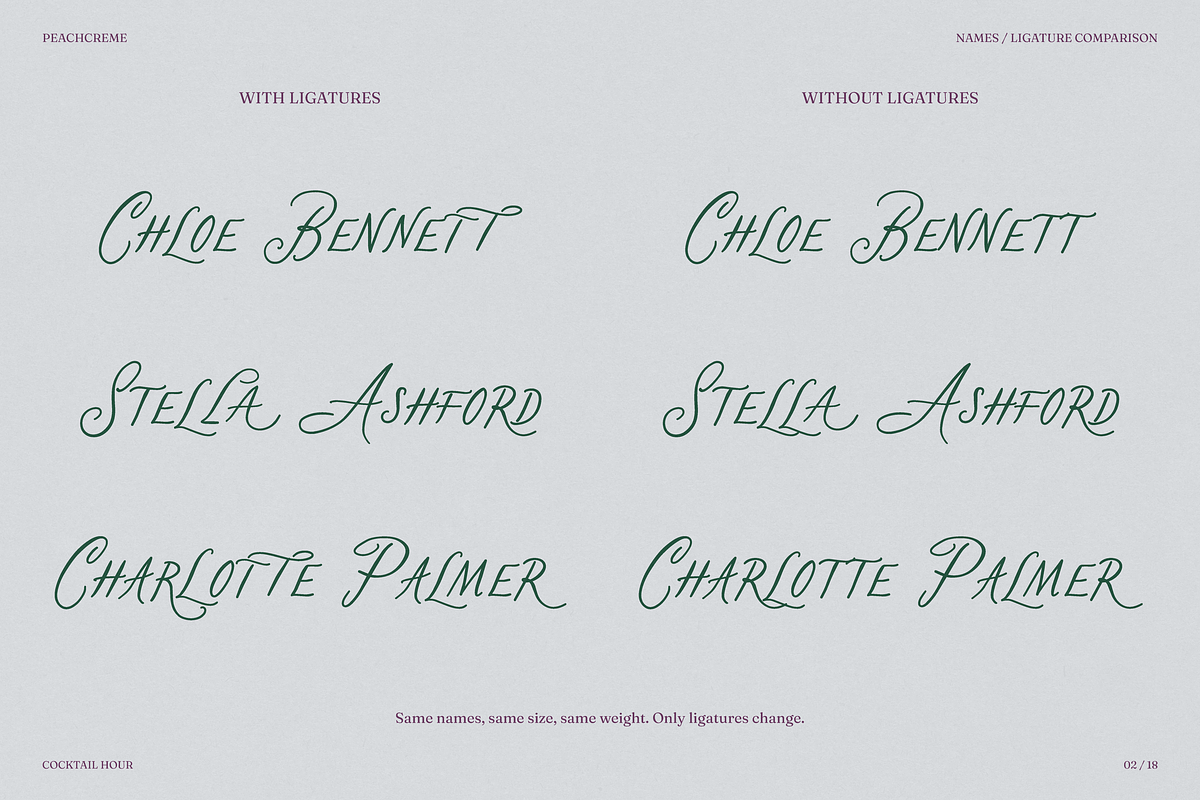Cocktail Hour, a Handwritten Font by PeachCreme (Photo 5 of 18)