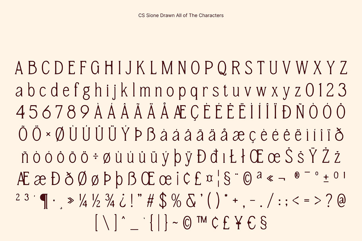 CS Sione Drawn, a Serif Font by Craft Supply Co. (Photo 8 of 8)