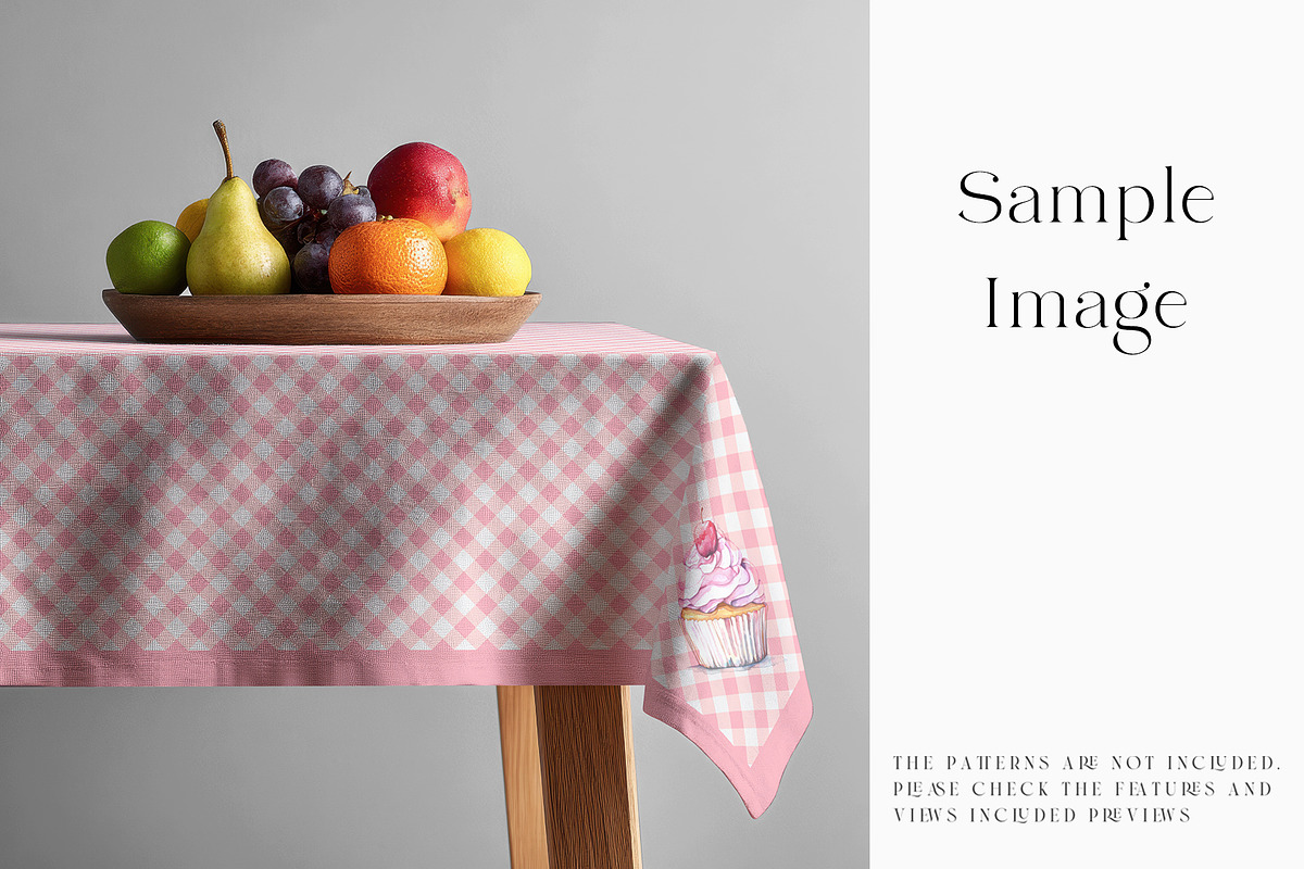 Square Tablecloth Mockups, a Household Mockup by mock-ups (Photo 8 of 28)