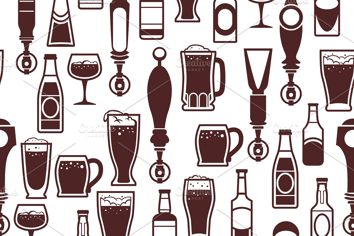 Pub Foods&Drinks | Doodle Vector, a Pattern Graphic by Red Spruce's Vector Shop (Photo 7 of 11)