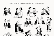 Love is: Line Art Couples, a Person Illustration by Veyla (Thumbnail 4 of 13)