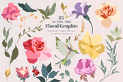 Modern Serenity Floral Edition, a Decorative Illustration by Papatongartist (Thumbnail 11 of 11)