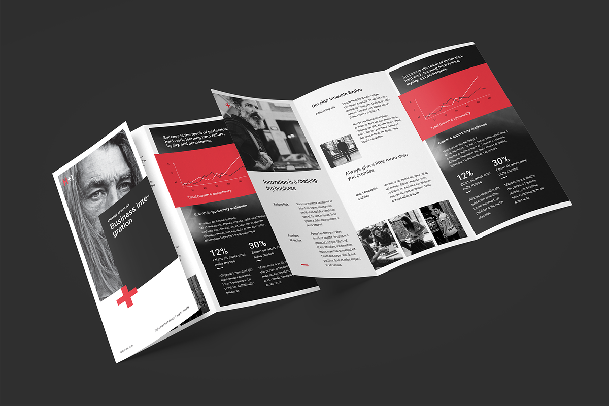 Business Trifold Brochure, a Brochure Template by BOXKAYU (Photo 3 of 6)