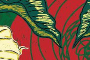 Asian Inspired Whale Datura Pattern, a Pattern Graphic by NayaChu (Thumbnail 9 of 11)