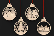 Christmas Tree Bauble Decorations, an Object Graphic by ThemeXDigital (Thumbnail 1 of 8)