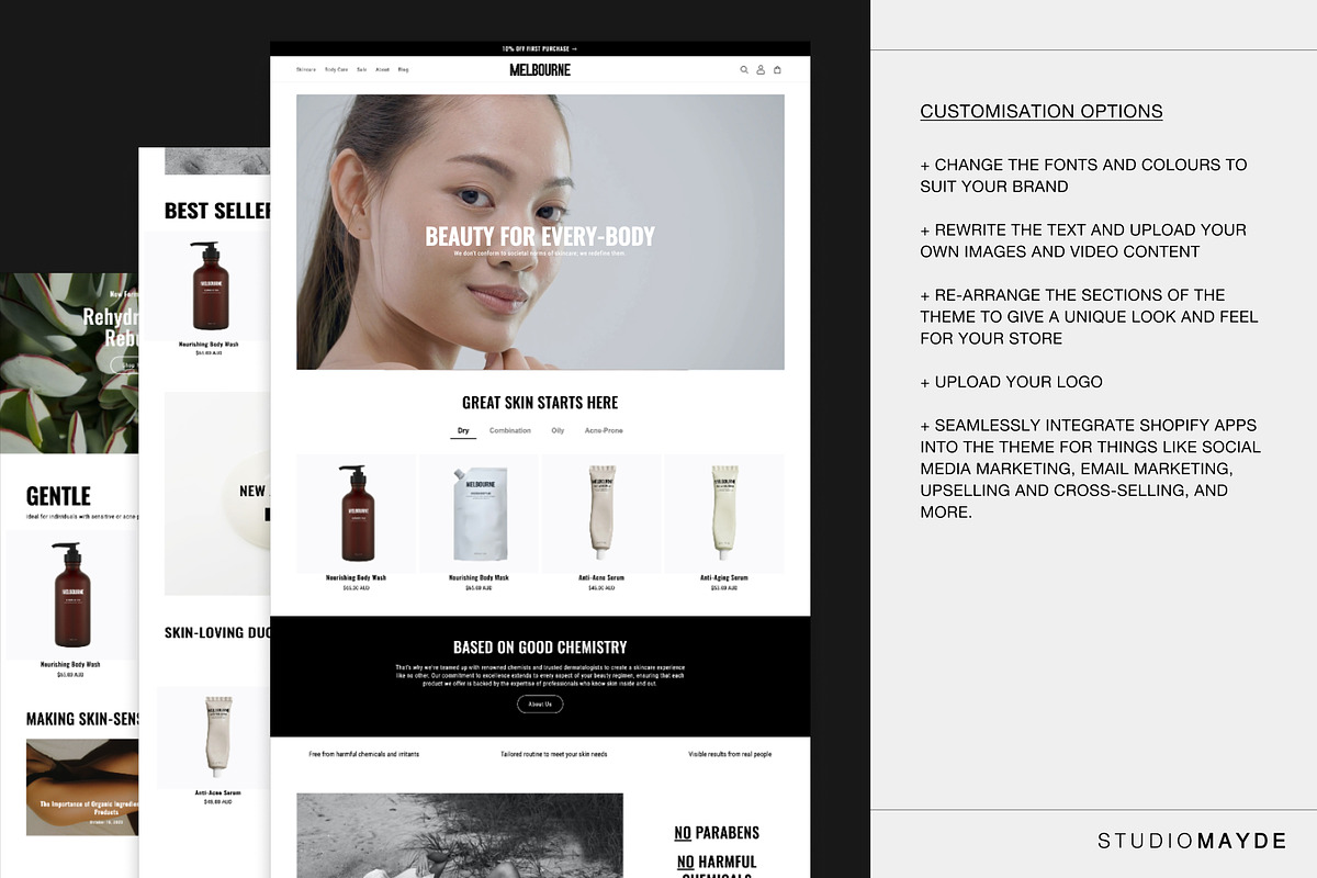 MELBOURNE | Beauty Shopify Theme, a Shopify Template by Studio Mayde (Photo 9 of 9)