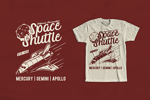 Space Shuttle T-Shirt Design