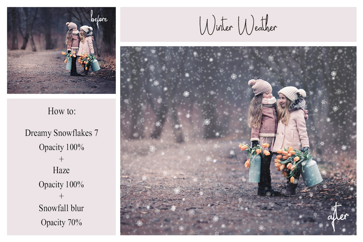 40 Dreamy Snowflakes PNG Overlays, a Texture Graphic by LovePhotoMoment (Photo 5 of 16)