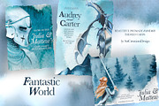 Watercolor Fantastic World Clipart, a Person Illustration by ArtCreationsDesign (Thumbnail 17 of 23)