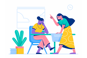 Deene Flat Website Illustrations