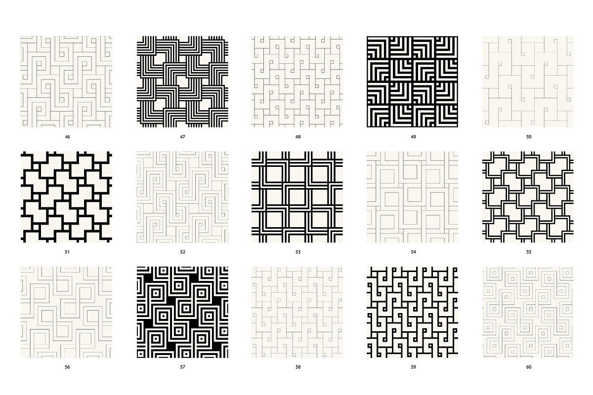 Square. Seamless Patterns Bundle, a Pattern Graphic by Curly_Pat (Photo 5 of 8)