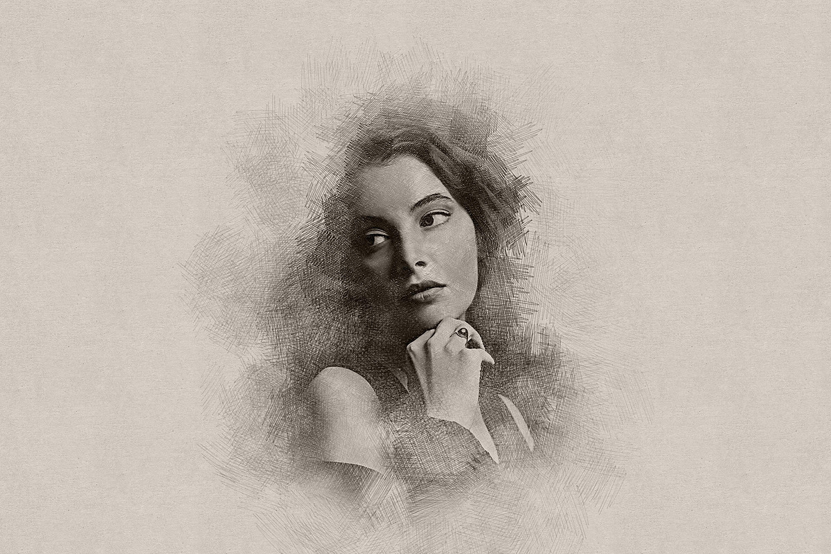 Sketch Art Editable Photo Effect, an Action Add-On by Photoshop Action (Photo 2 of 16)
