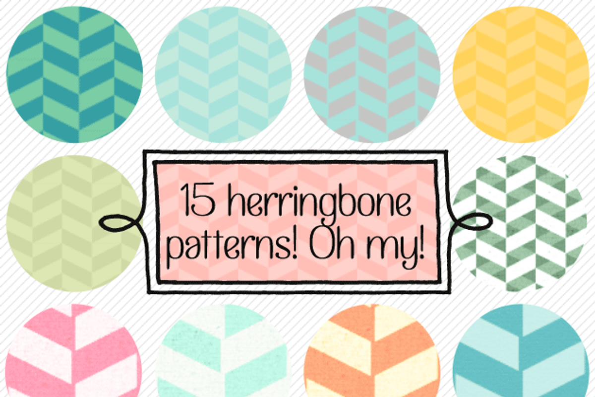 Herringbone Patterns, a Pattern Graphic by Verve & Sass
