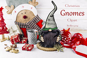 Christmas Gnomes clipart Procreate, an Education Illustration by ElladesignCo (Thumbnail 1 of 7)
