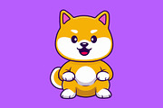 Cute Shiba Inu Dog Pack Cartoon, an Animal Illustration by Artstorystudio (Thumbnail 2 of 5)