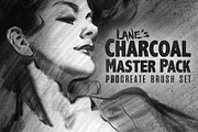 The Charcoal Master Pack, a Brush Add-On by Lane Draws (Thumbnail 1 of 8)