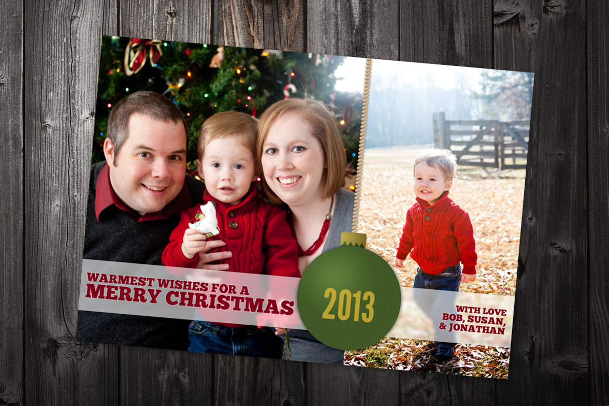 Ornament: 5x7 Xmas Card Template, a Card Template by Saunter Studios (Photo 2 of 3)